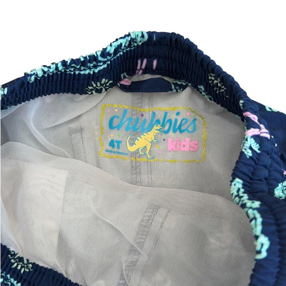Chubbies Kids Alligator Swim Trunks 4T - Picture 3 of 5